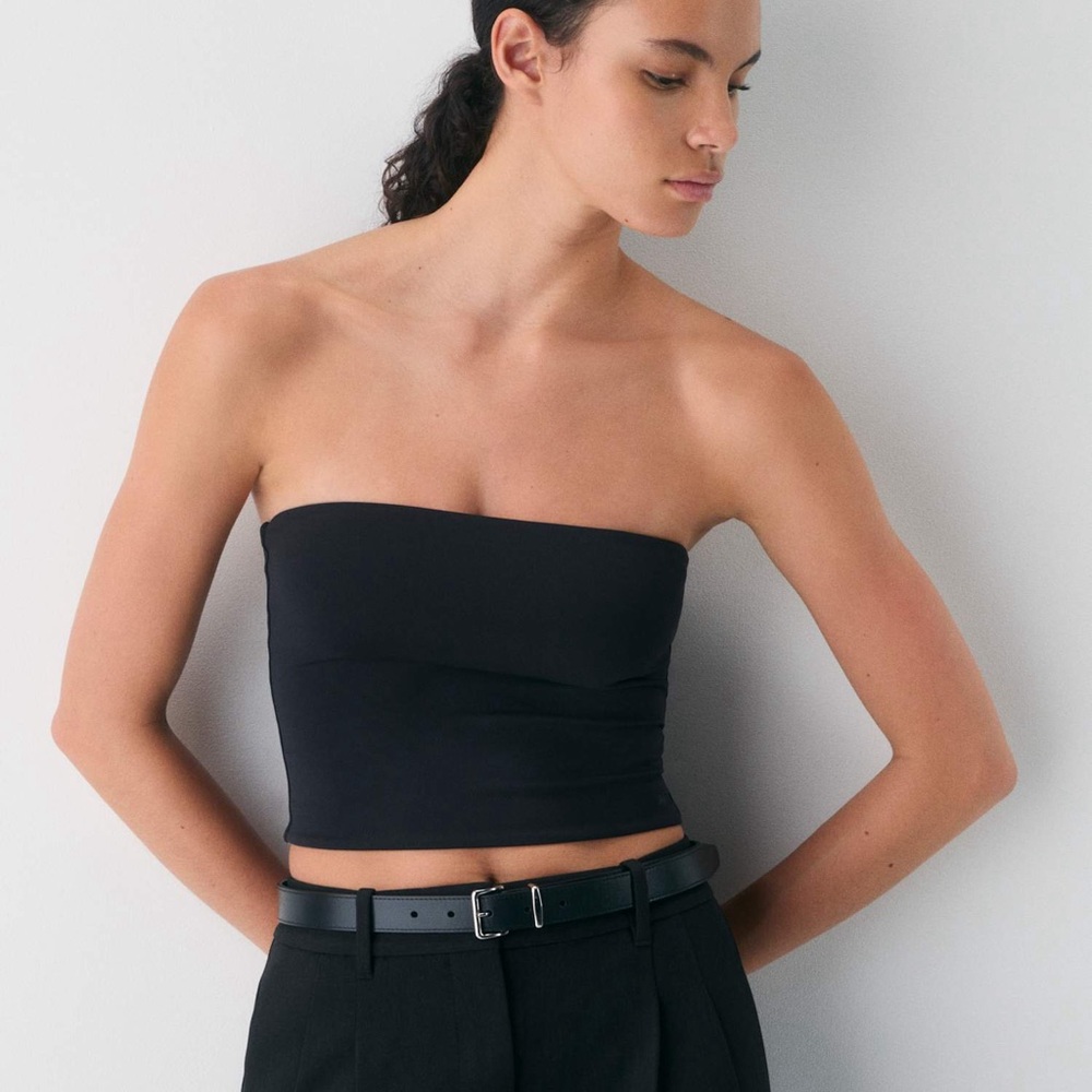 Aritzia Original Contour Waist Tube Top, Black, S